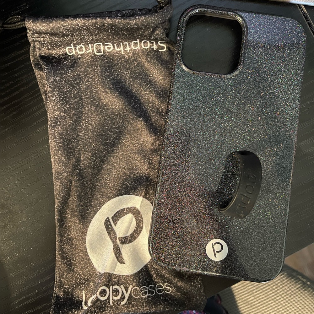 iPhone 12 Pro Max 6.7"- Loopy Case Sparkle Black